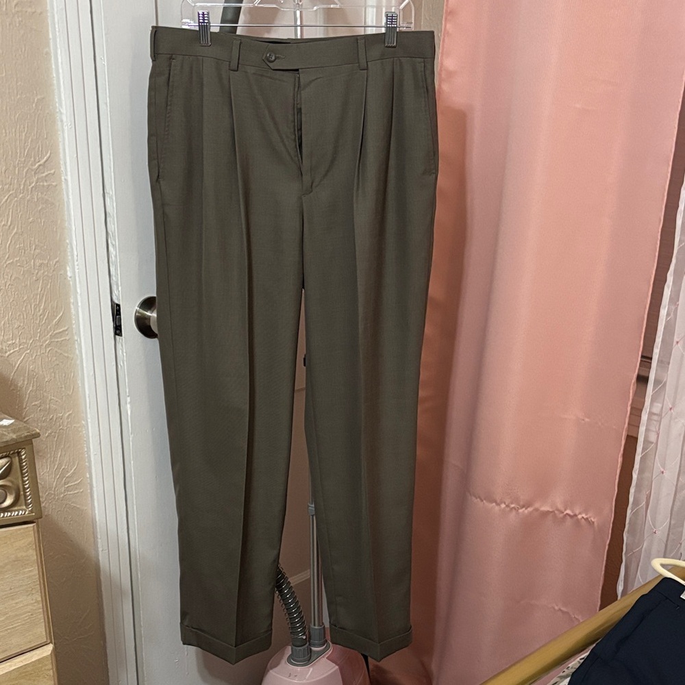 Perry Ellis America Men's Brown Dress Pants